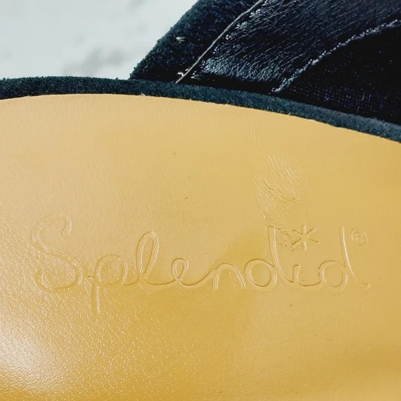 New Splendid Vina Black Suede Platform Slip On Clogs E101 - Picture 10 of 13